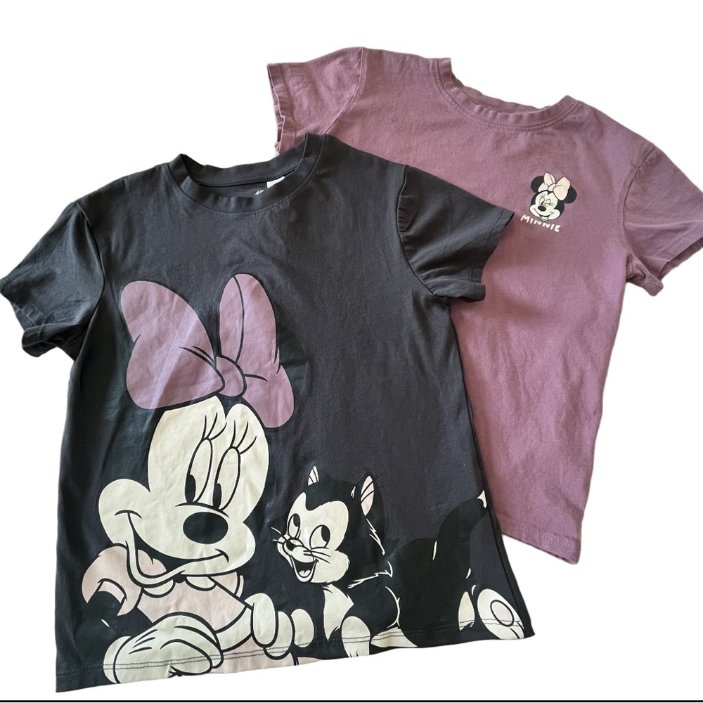Set of 2 Girl’s Disney H&M Minnie Mouse Tshirts Size 8/10